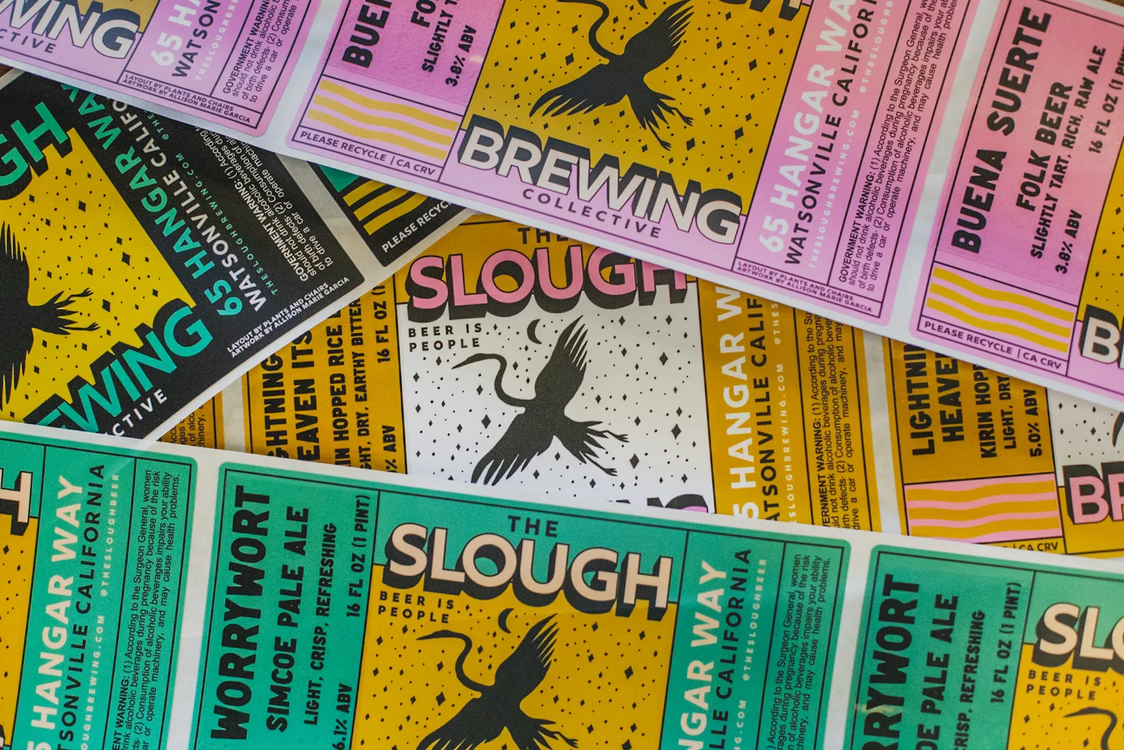 16floz Universal Labels, The Slough Brewing Collective, plate 18 of 19