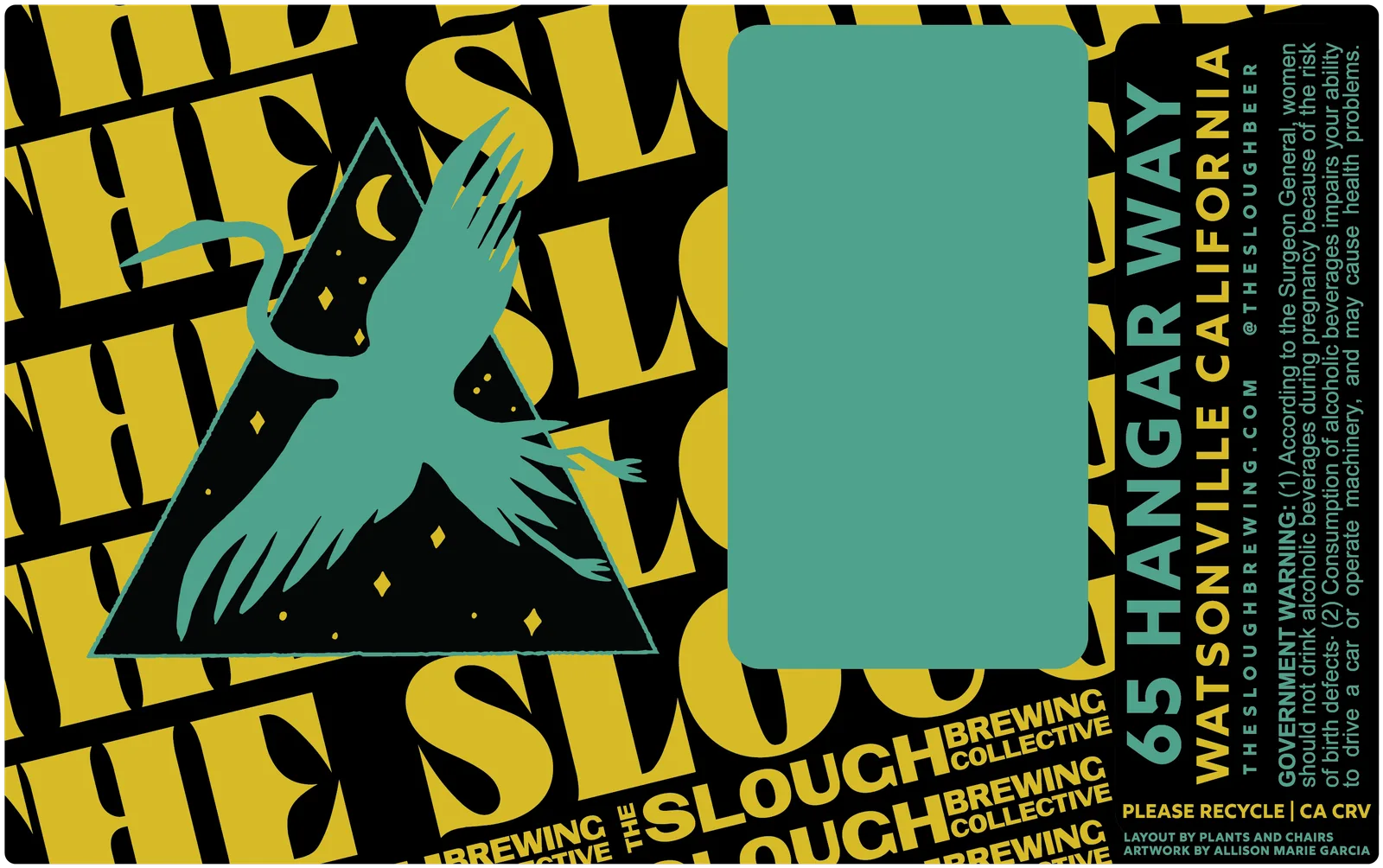 32oz Crowler Label, The Slough Brewing Collective, plate 4 of 4