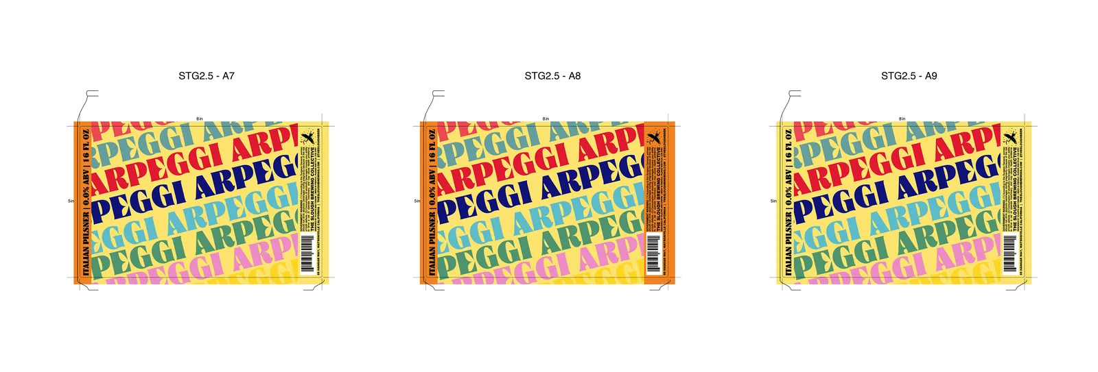 ARPEGGI Italian Pilsner Label, The Slough, plate 2 of 15