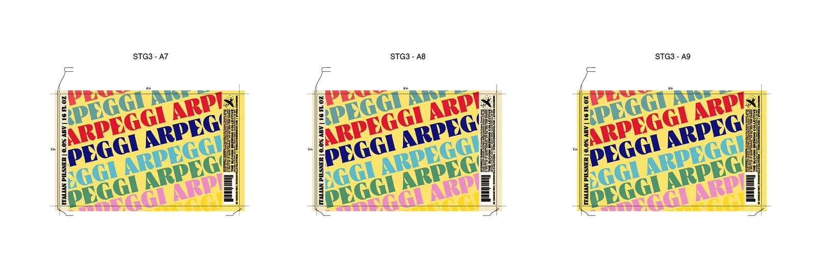ARPEGGI Italian Pilsner Label, The Slough, plate 3 of 15