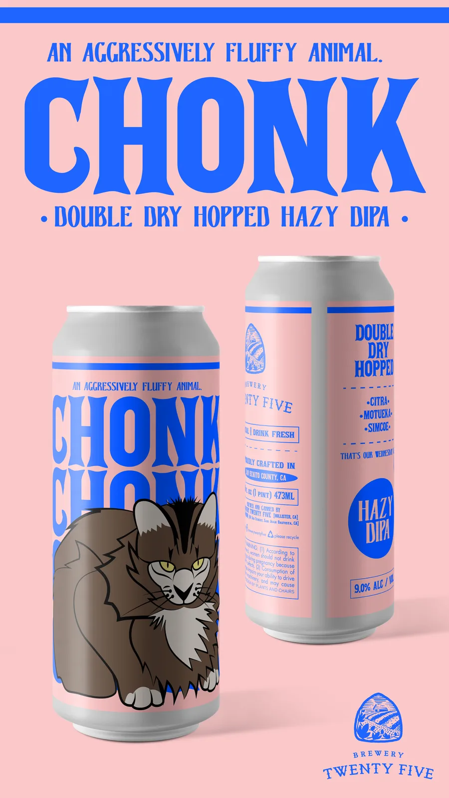 Brewery Twenty Five, Chonk Hazy DIPA Label, plate 13 of 19