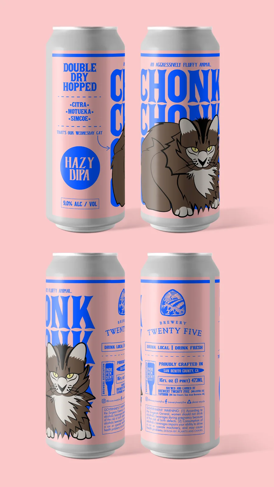 Brewery Twenty Five, Chonk Hazy DIPA Label, plate 17 of 19