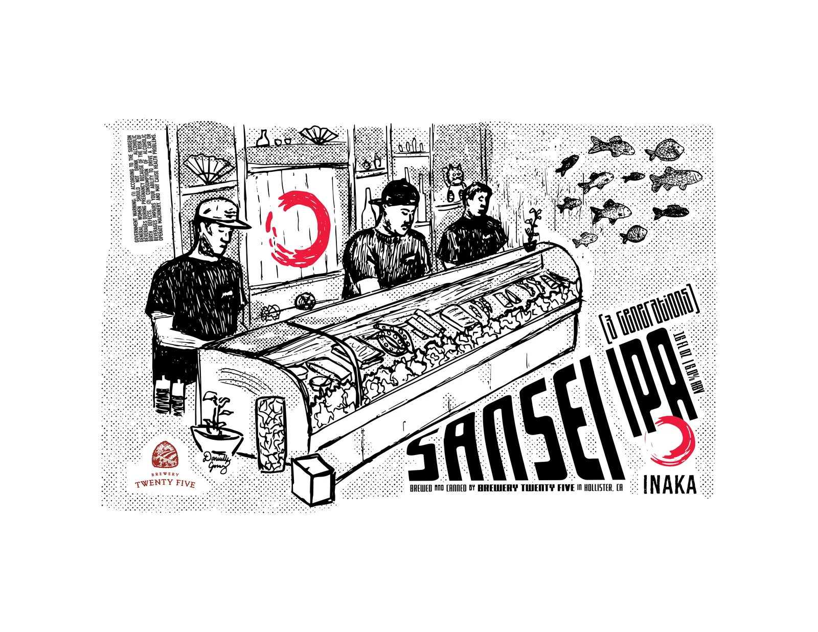 Brewery Twenty Five X INAKA, Beer Label, plate 5 of 5