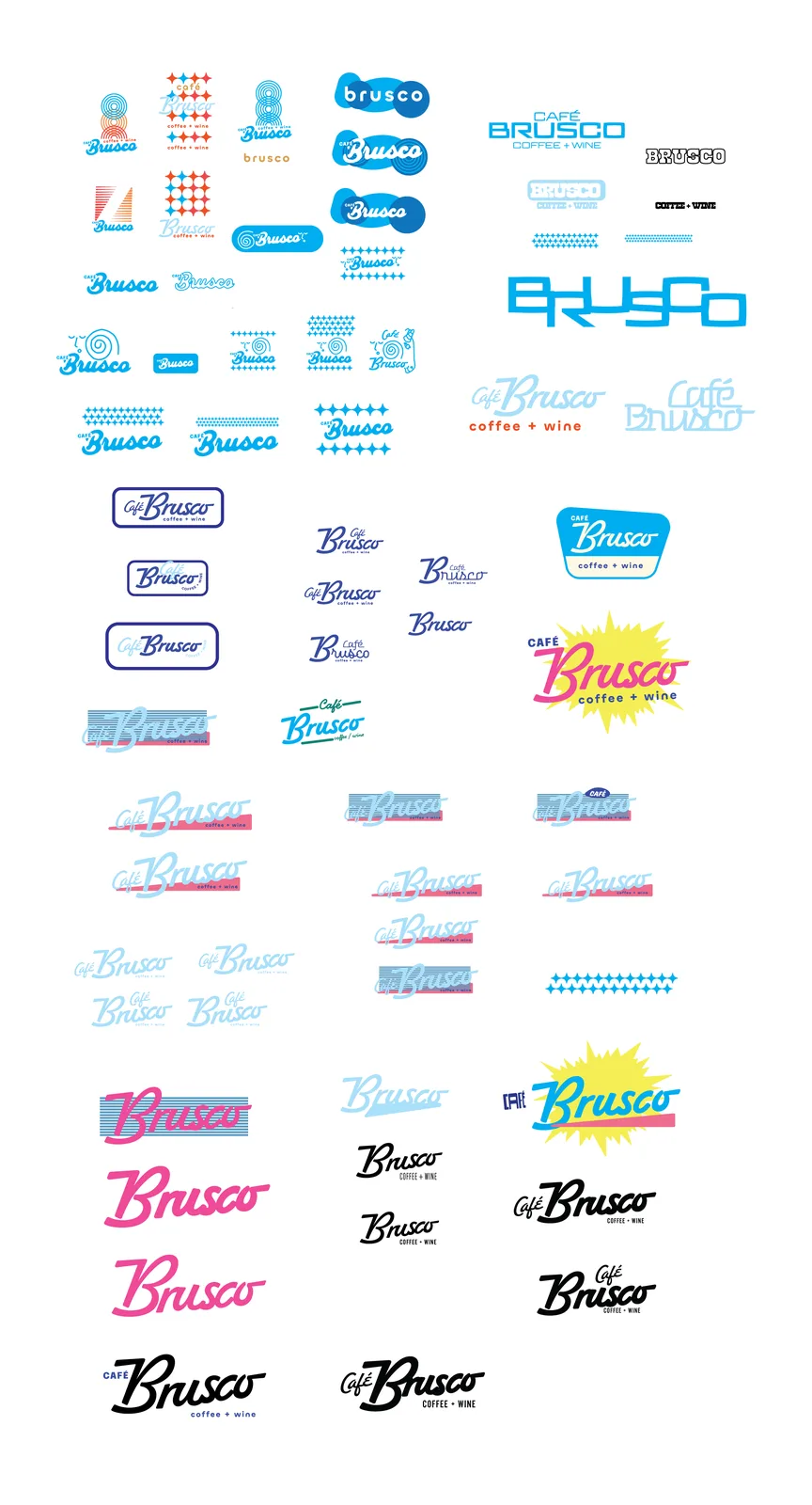Café Brusco, Branding, Merchandise, Web, Menu, plate 3 of 25