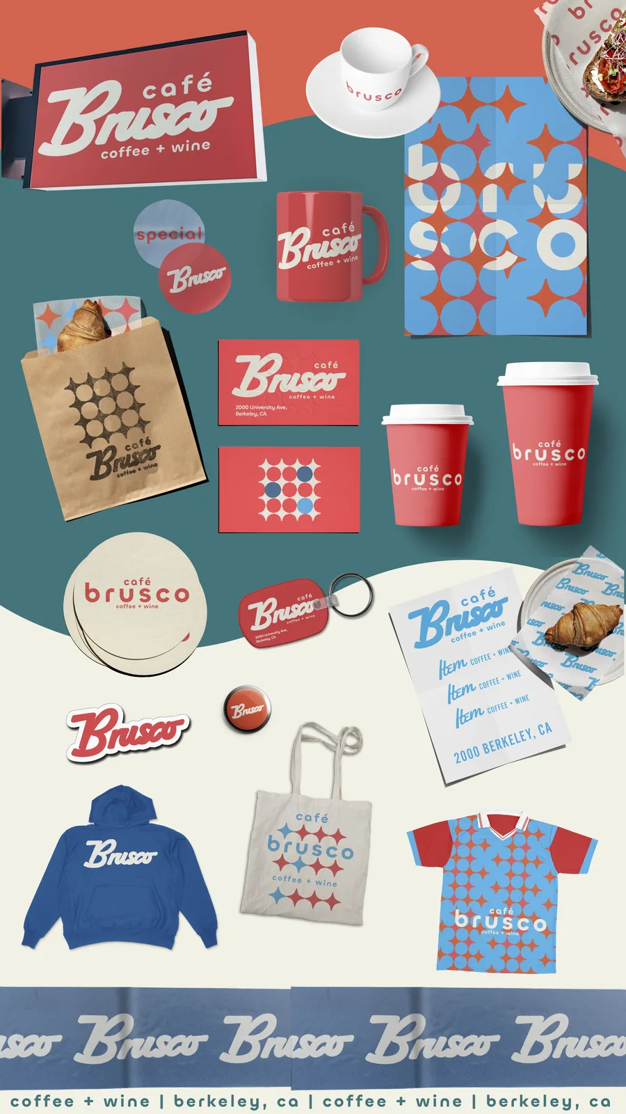 Café Brusco, Branding, Merchandise, Web, Menu, plate 5 of 25