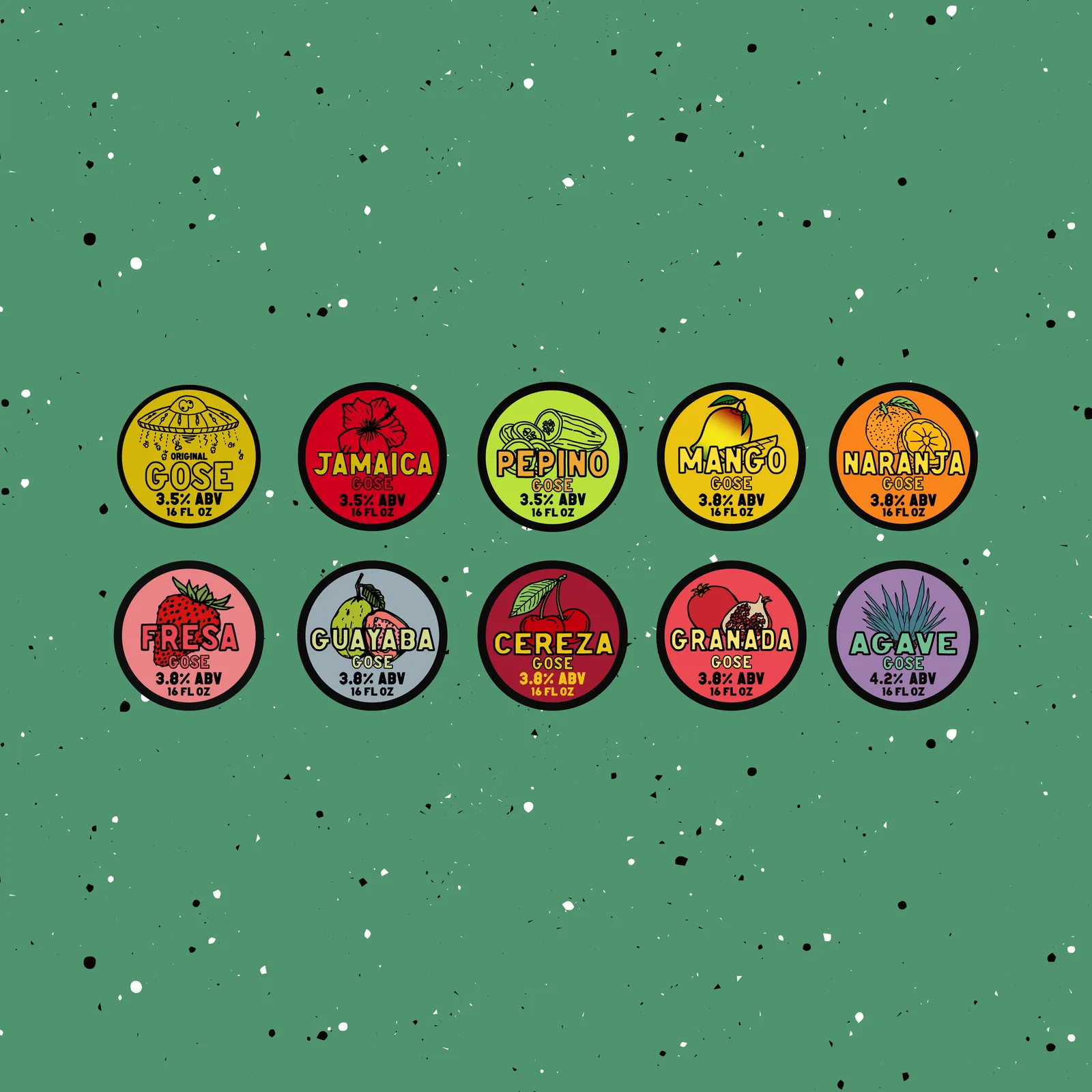 Con Sal Gose Flavor Stickers, The Slough, plate 6 of 7