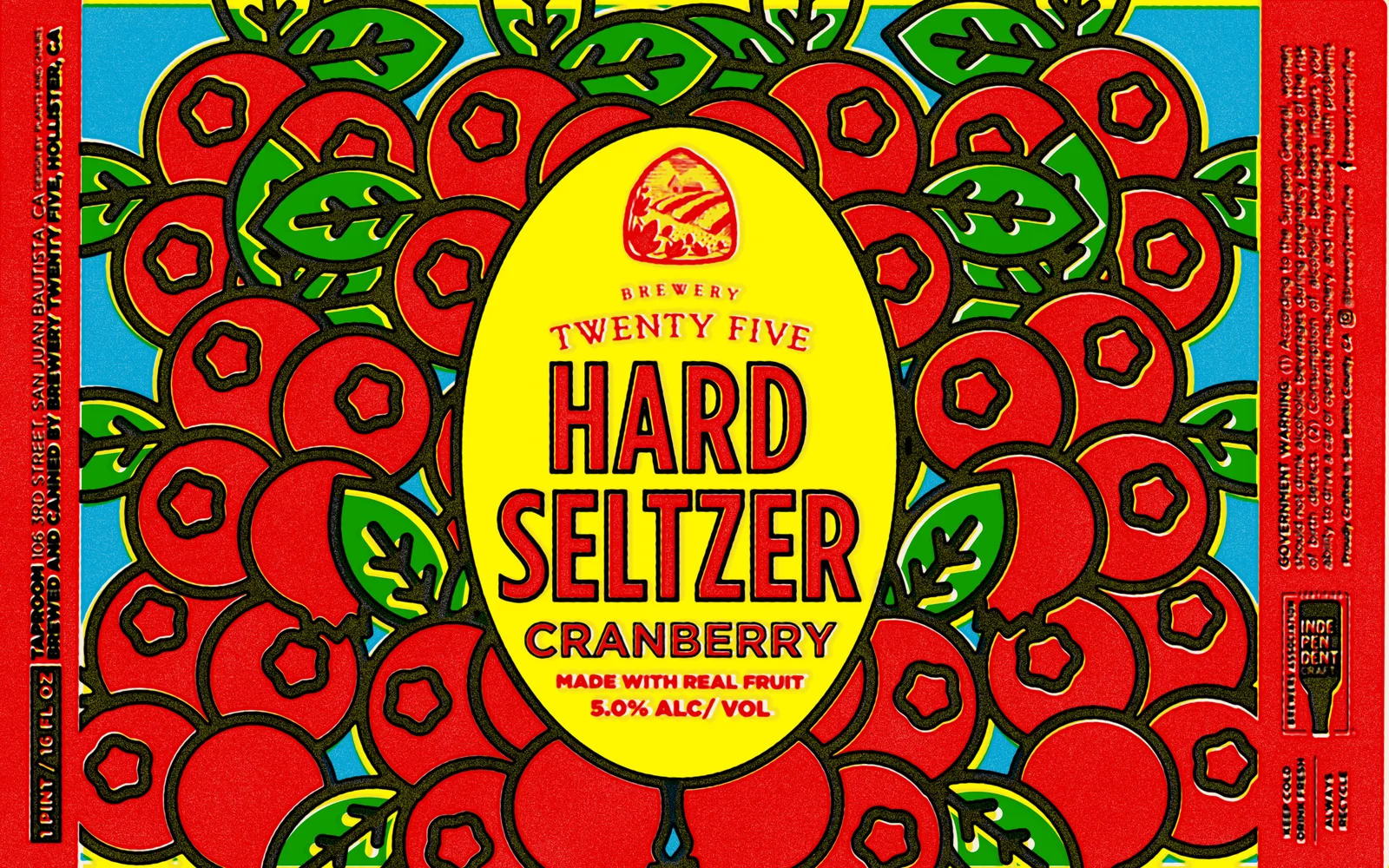 Cranberry Hard Seltzer, Brewery Twenty Five, plate 10 of 11