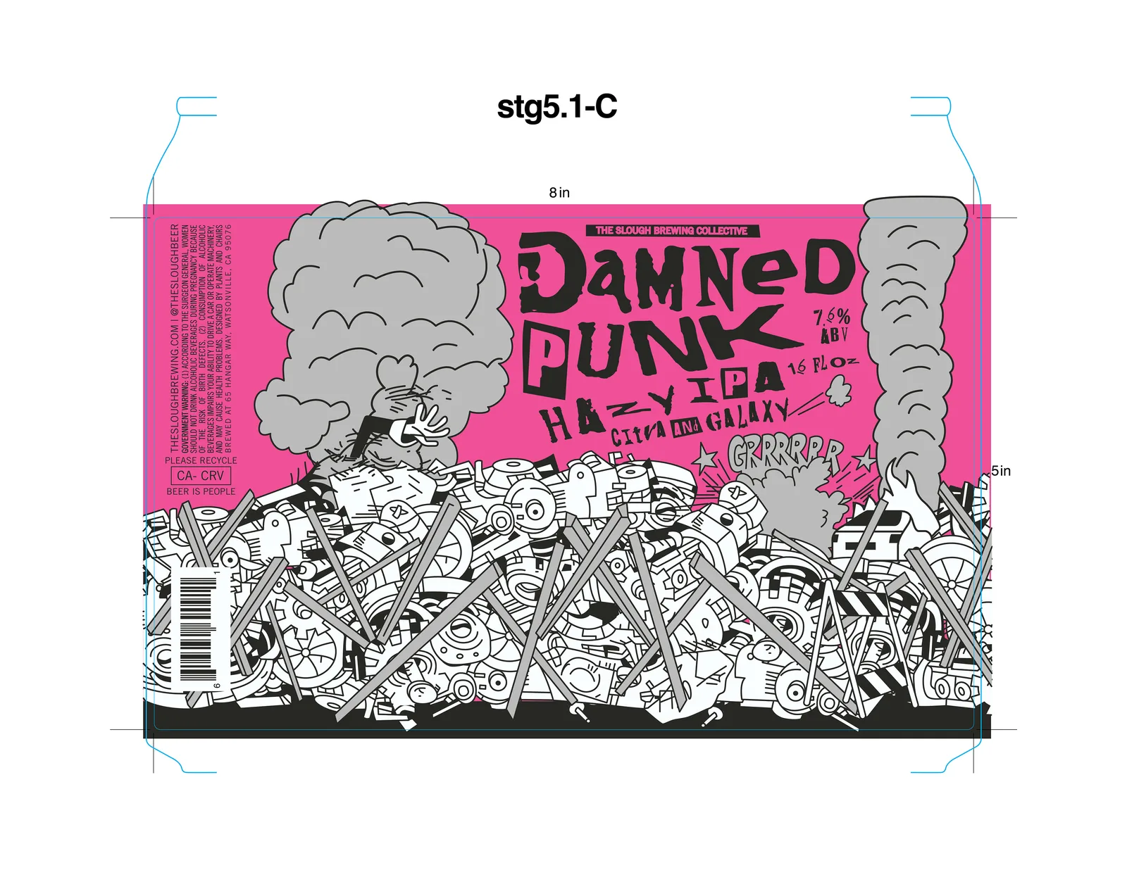 Damned Punk, The Slough Brewing Collective, plate 13 of 16