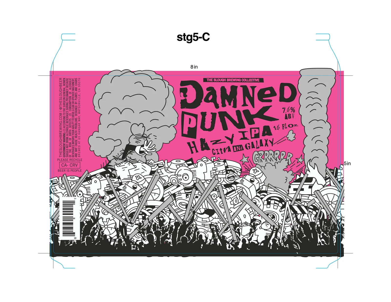 Damned Punk, The Slough Brewing Collective, plate 15 of 16