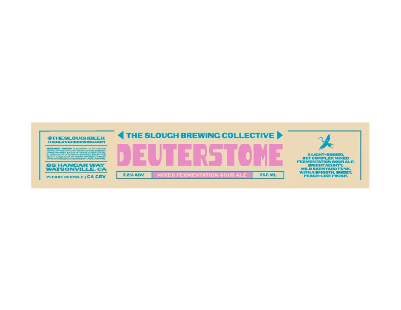 Deuterstome Mixed Fermentation Sour Ale Bottle Label, plate 5 of 7