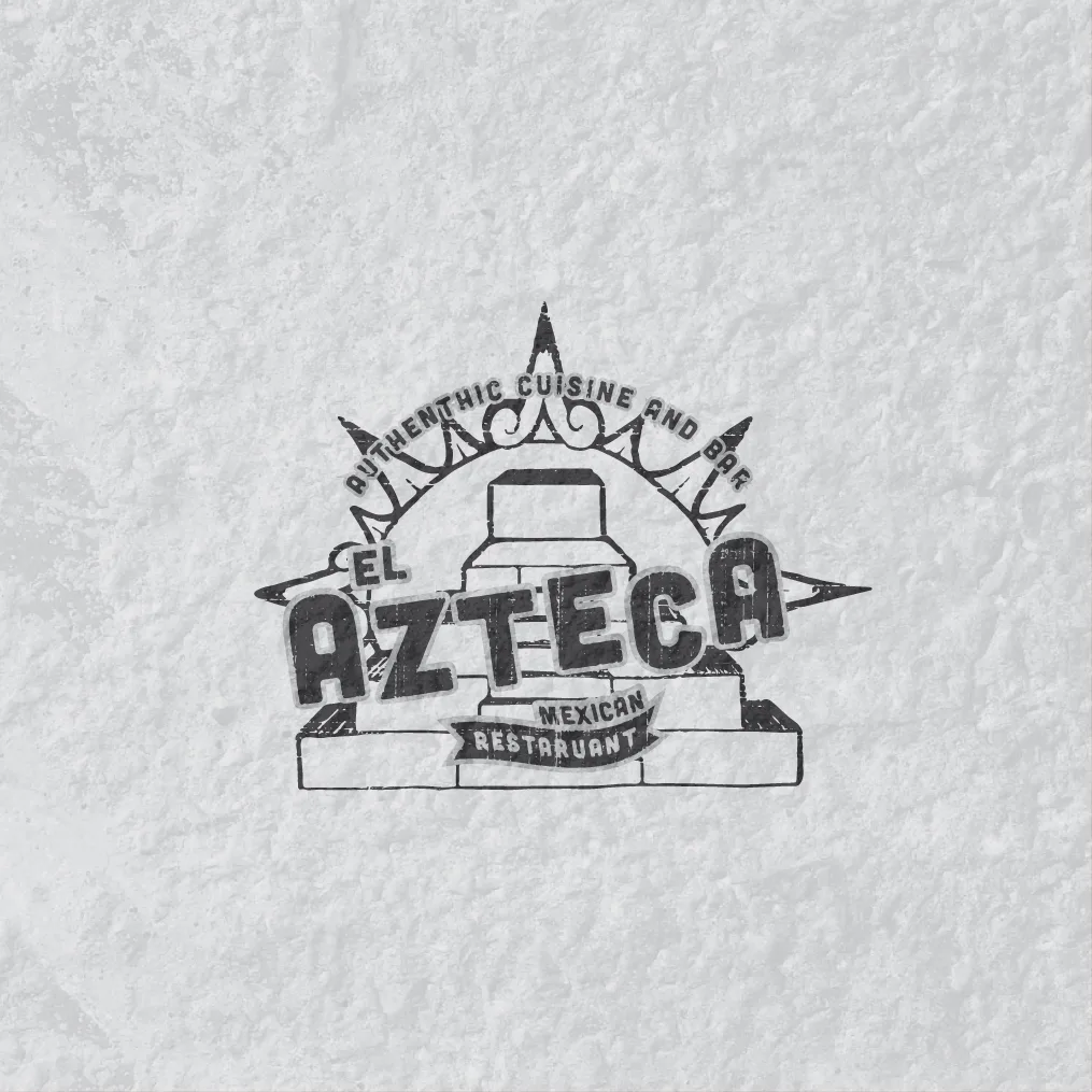El Azteca Restaurant Logo, plate 2 of 11
