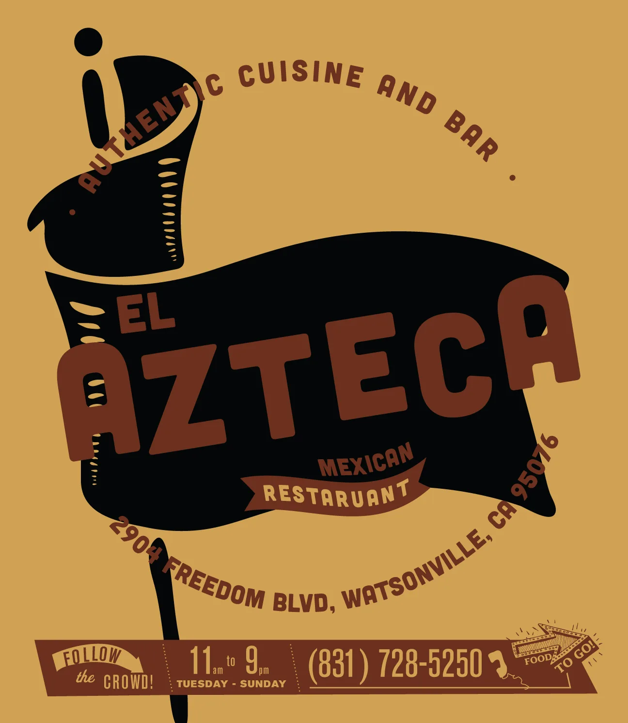 El Azteca Restaurant Logo, plate 10 of 11