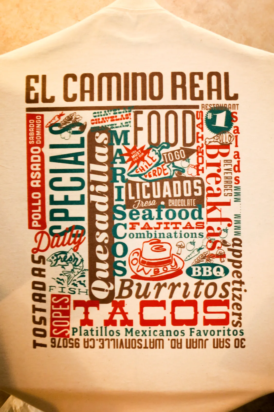 El Camino Real Restaurant / Cowboy T-Shirt, plate 11 of 13