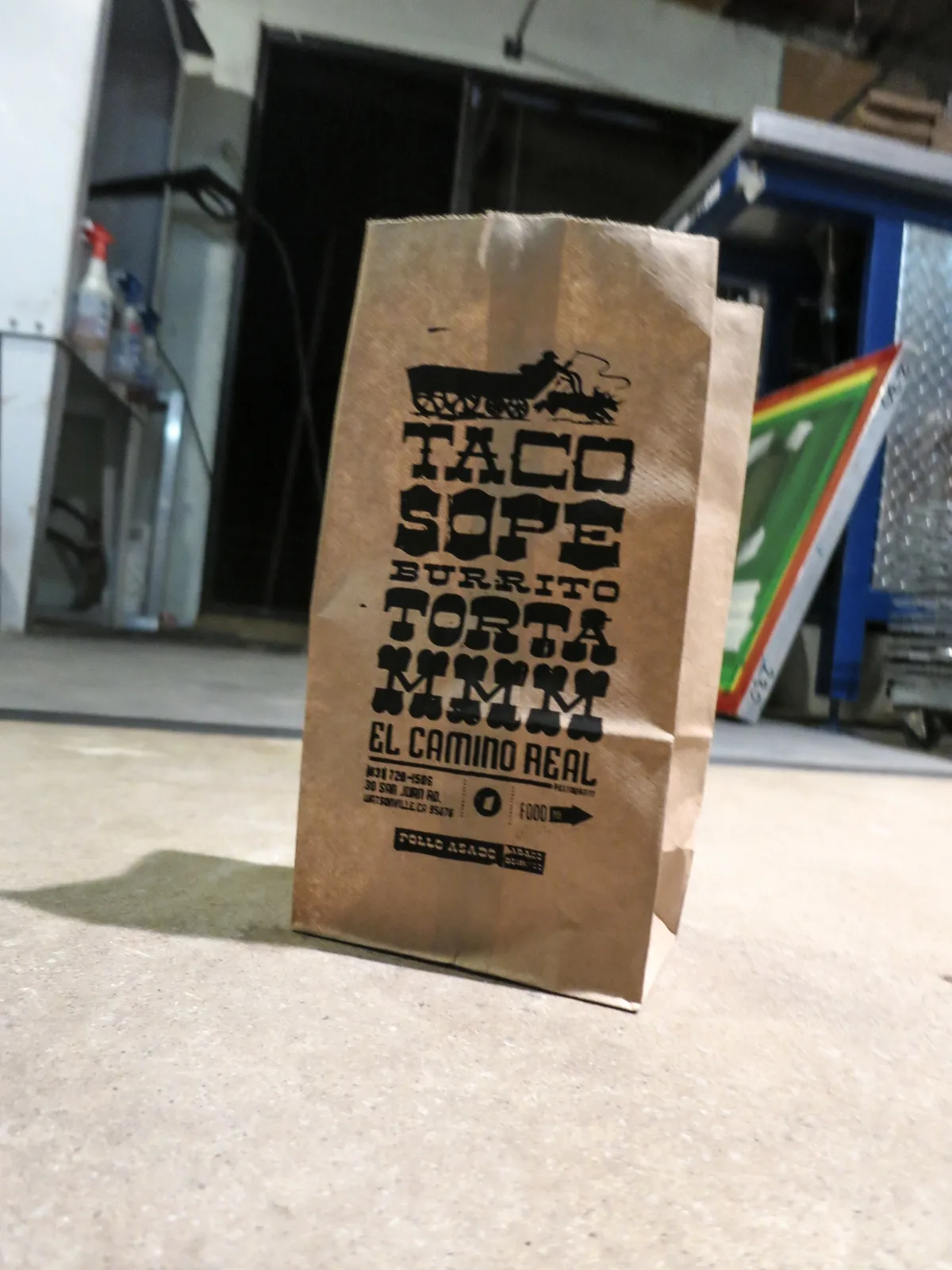 El Camino Real Restaurant /  To-Go Paper Bags, plate 6 of 9