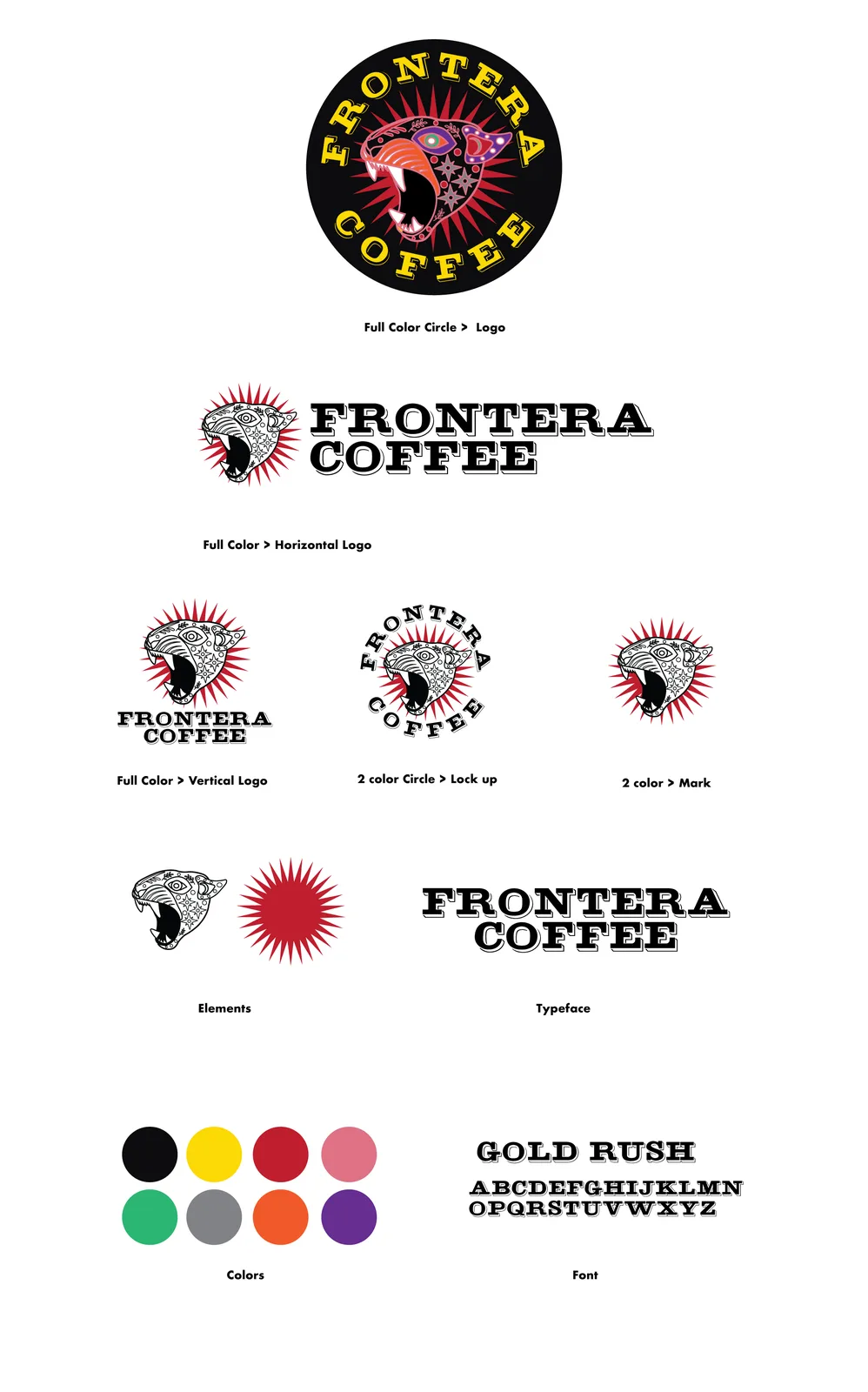 Frontera Coffee, Packaging and Identity, plate 28 of 42