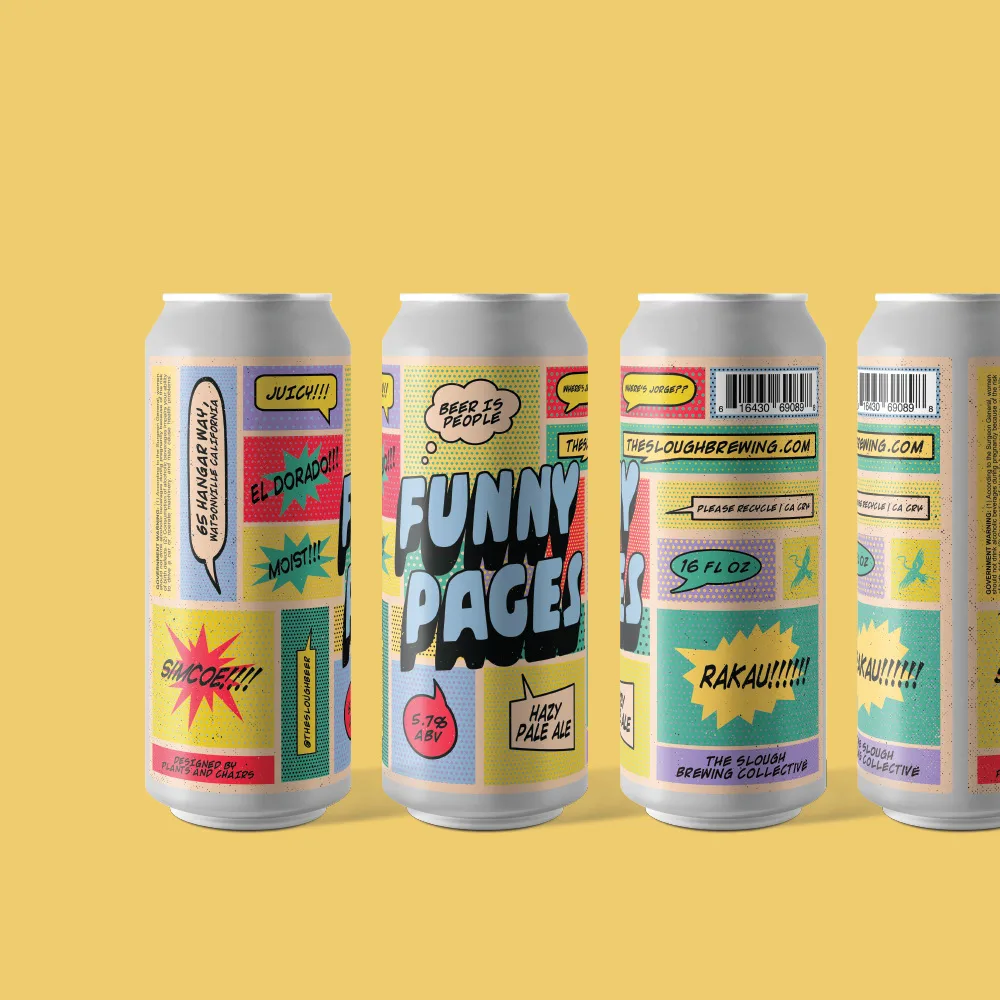 Funny Pages Hazy Pale Ale Label, The Slough, plate 17 of 21