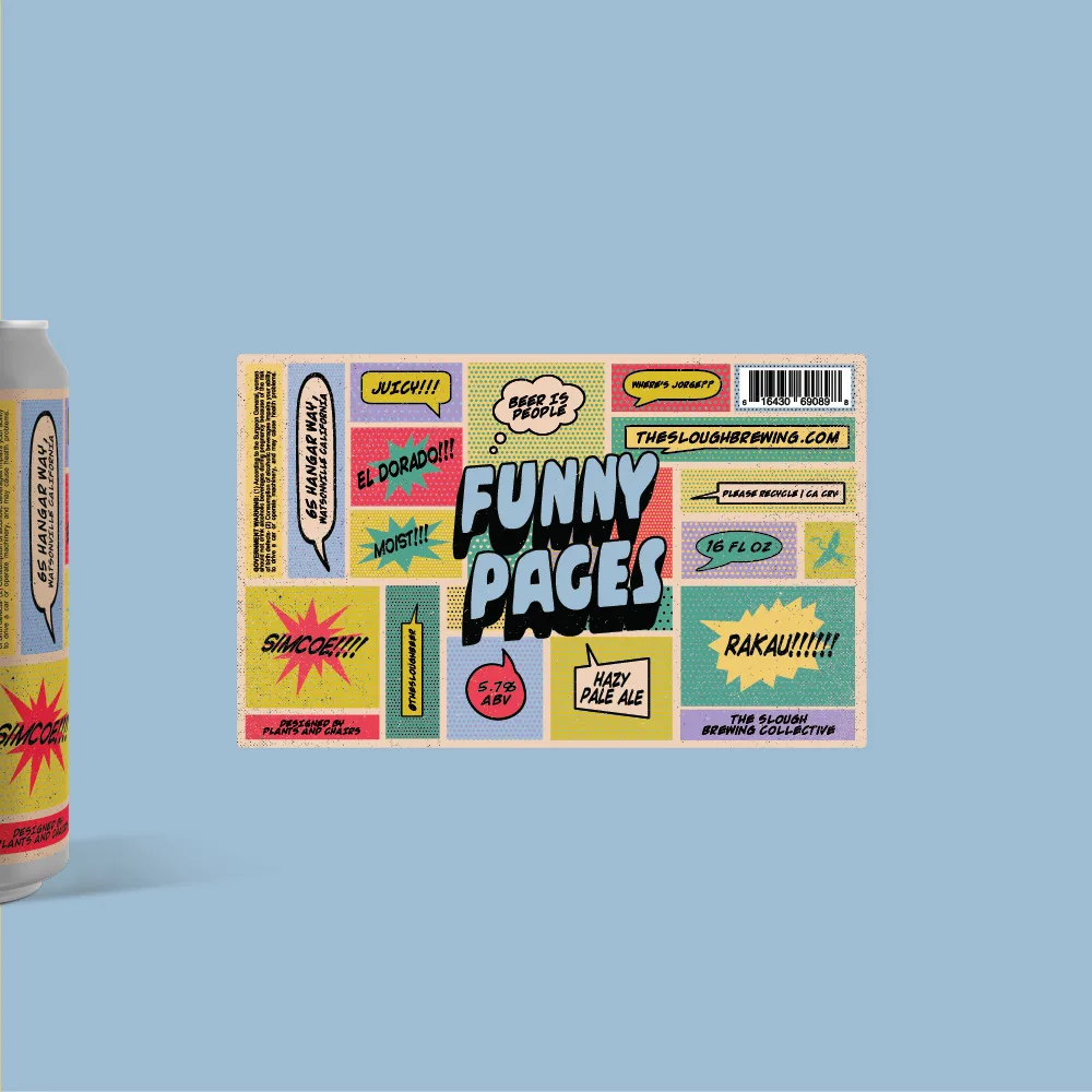 Funny Pages Hazy Pale Ale Label, The Slough, plate 18 of 21
