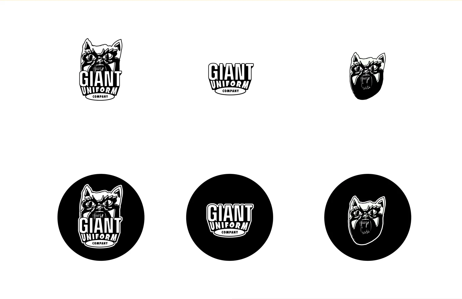 Giant Uniform Company, Logo Exploration, plate 3 of 9