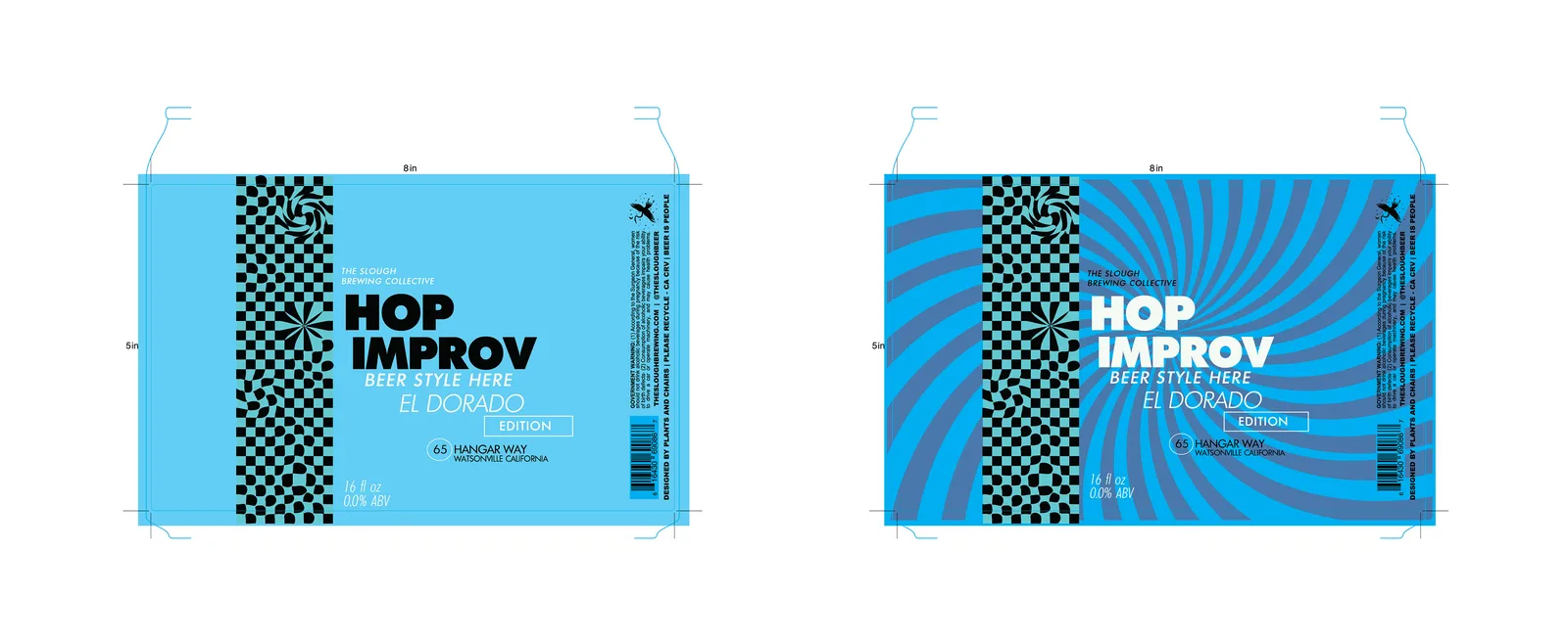 Hop Improv: Citra IPA Label, The Slough, plate 1 of 20