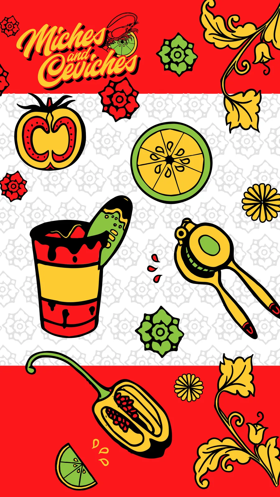 Miches and Ceviches, Virgen Miche Mix, plate 9 of 11