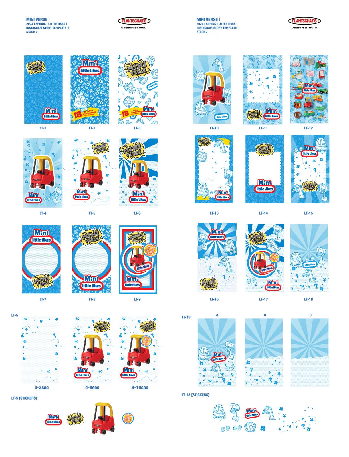 Mini Verse x Little Tikes, Social Media Animations, plate 2 of 3