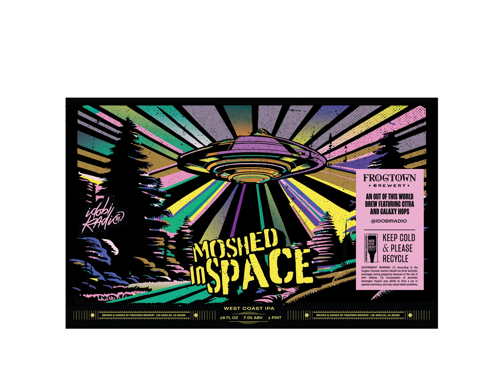 Moshed In Space, Frog Town Brewery X Idobi Radio Label, plate 2 of 10