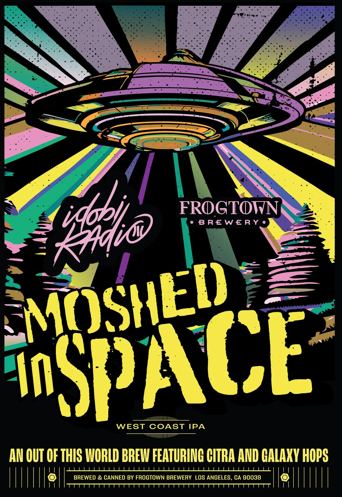 Moshed In Space, Frog Town Brewery X Idobi Radio Label, plate 10 of 10