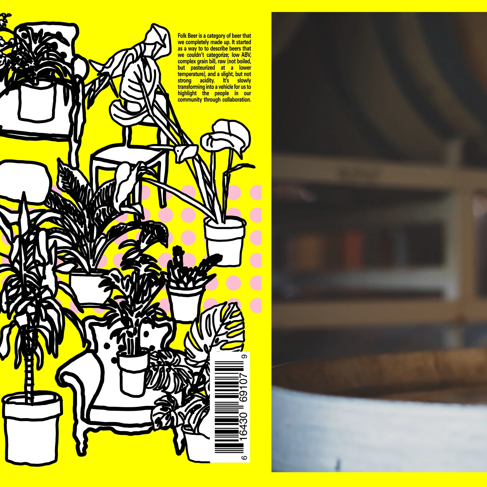 Plants and Chairs Folk Beer Label, The Slough, plate 4 of 7