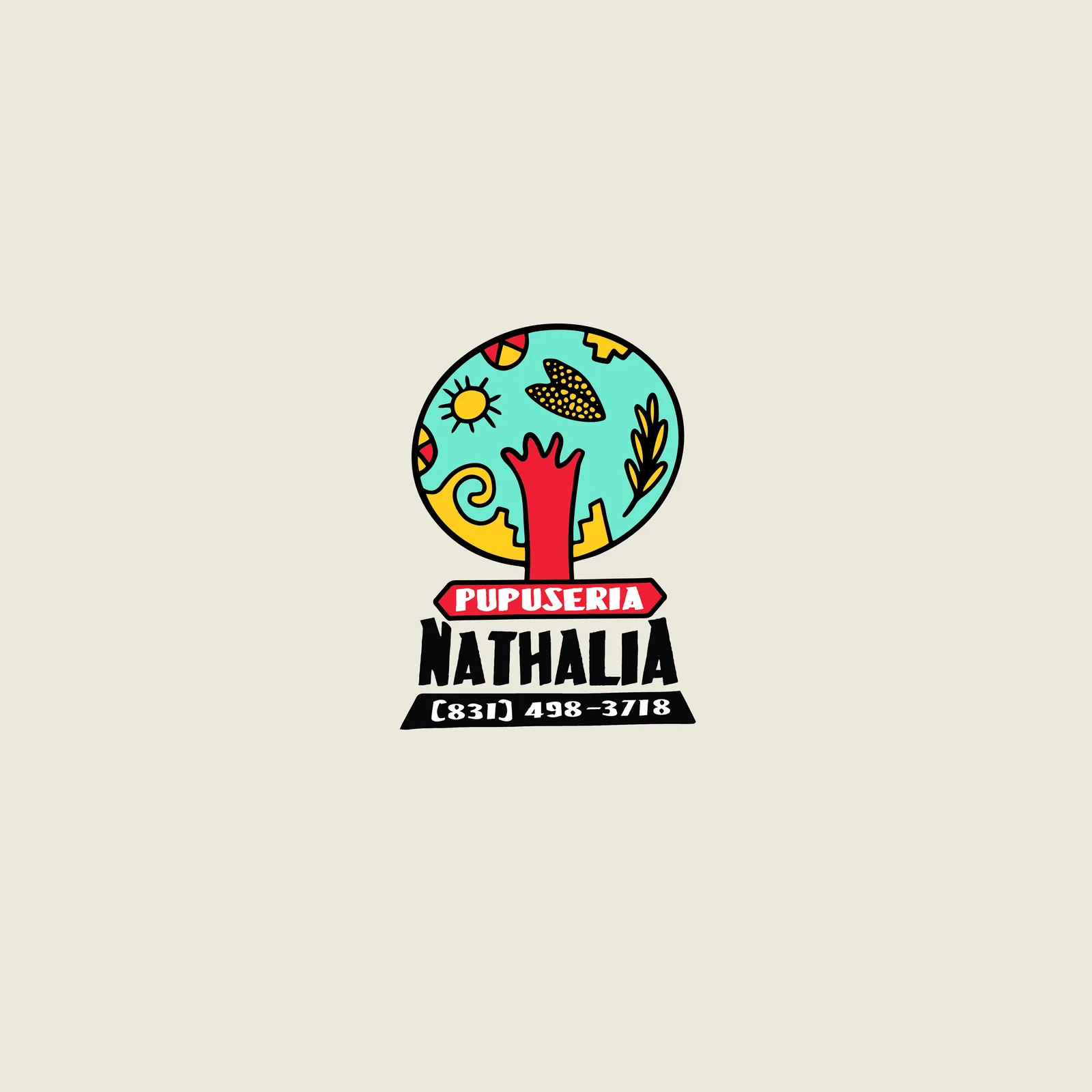 Pupuseria Nathalia, Logo Design, plate 1 of 7