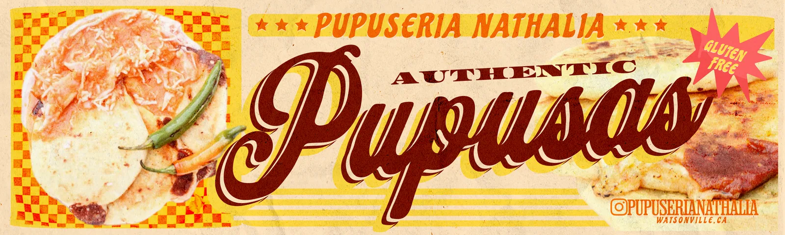 Pupuseria Nathalia, Menu Design, plate 1 of 5
