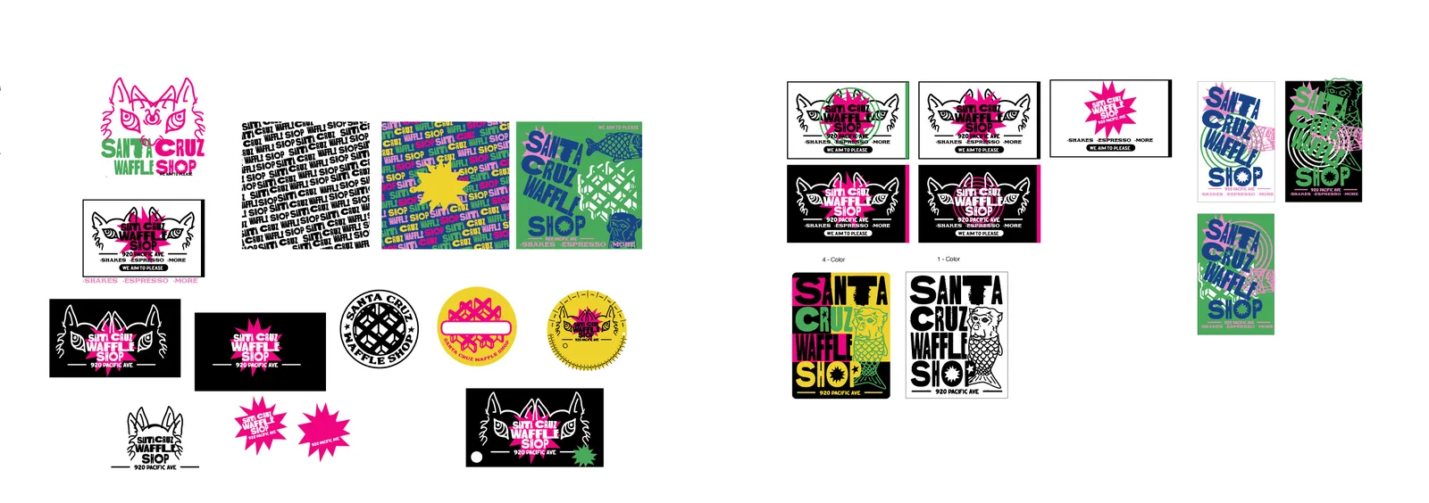 Santa Cruz Waffle Shop, Brand Identity, plate 2 of 36