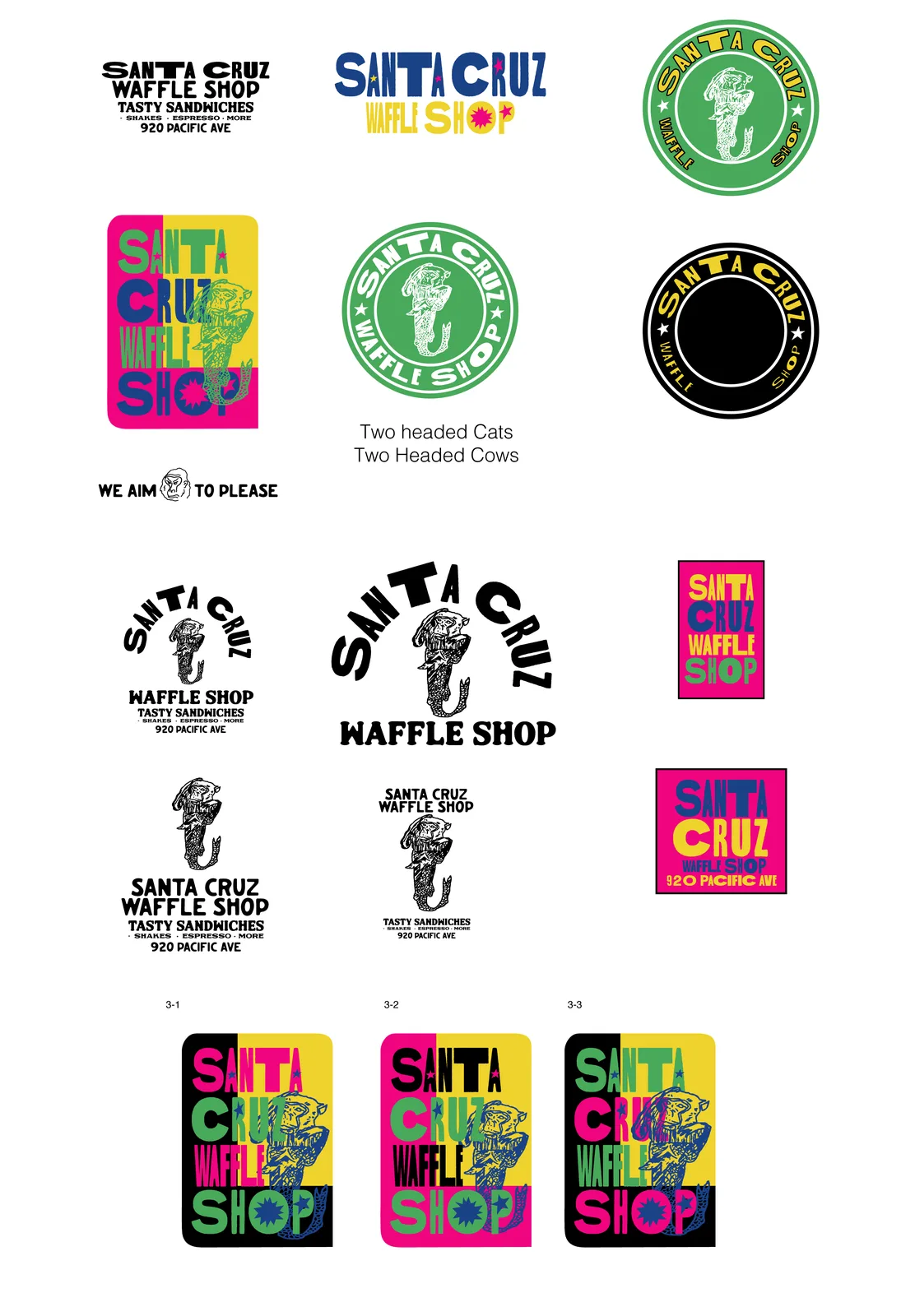 Santa Cruz Waffle Shop, Brand Identity, plate 5 of 36