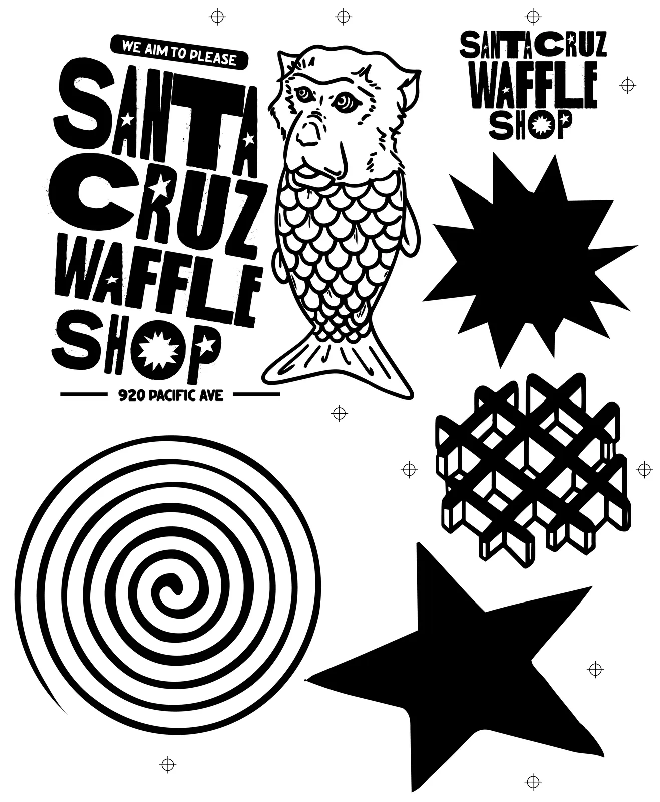 Santa Cruz Waffle Shop, Brand Identity, plate 11 of 36