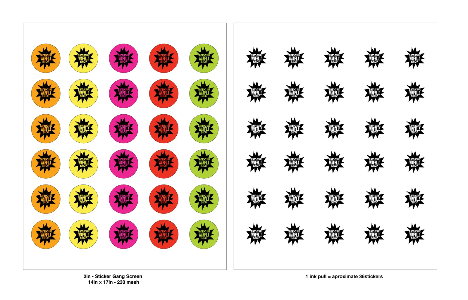 Santa Cruz Waffle Shop, Brand Identity, plate 14 of 36