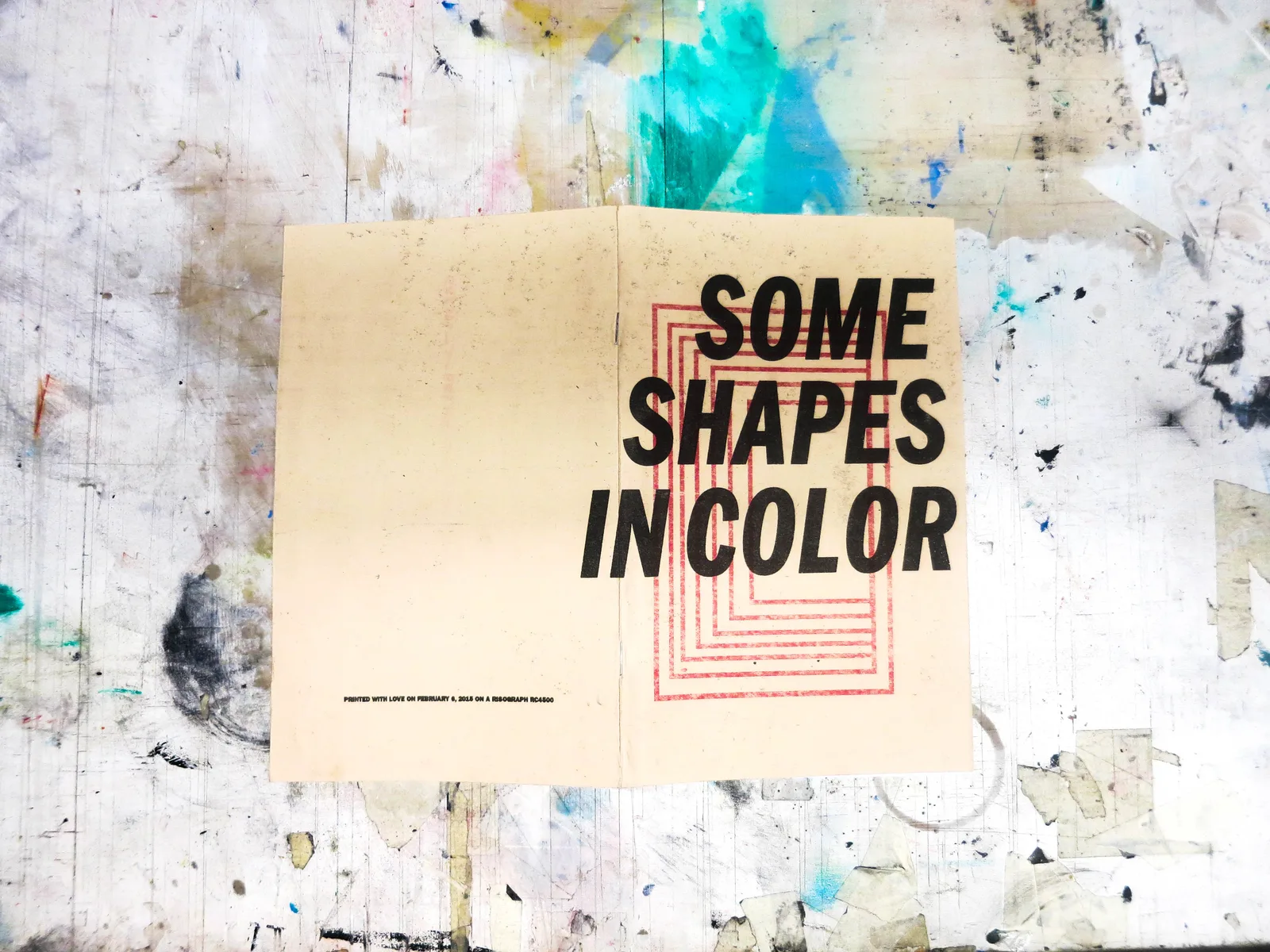 Some Shape In Color Zine, plate 5 of 5