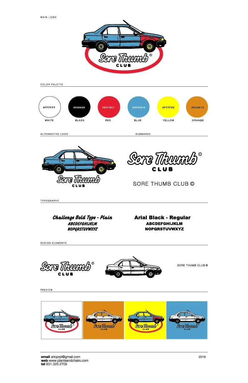 Sore Thumb Club Logo, plate 1 of 2