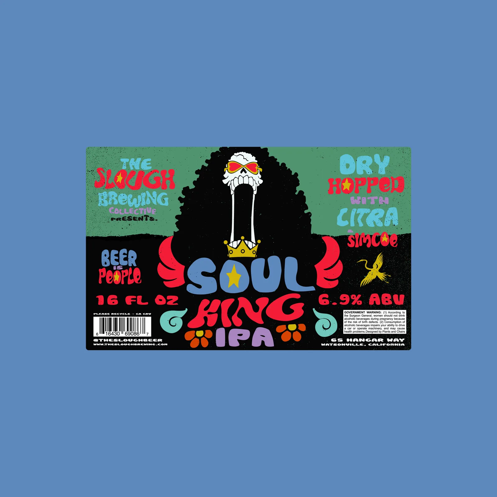 Soul King IPA Label, The Slough Brewing Collective, plate 13 of 14