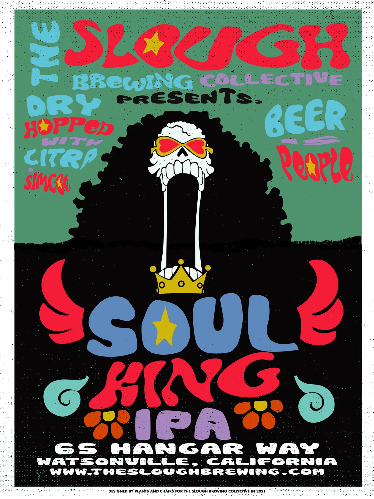 Soul King IPA Label, The Slough Brewing Collective, plate 14 of 14