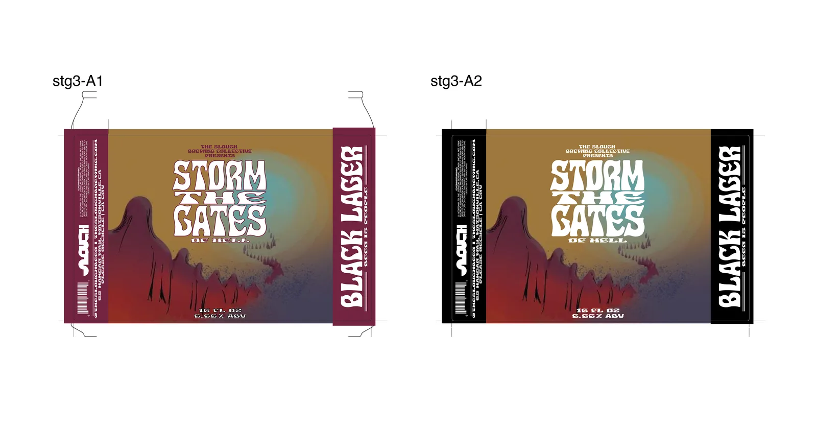 Storm The Gates of Hell Black Lager, Label, plate 3 of 17