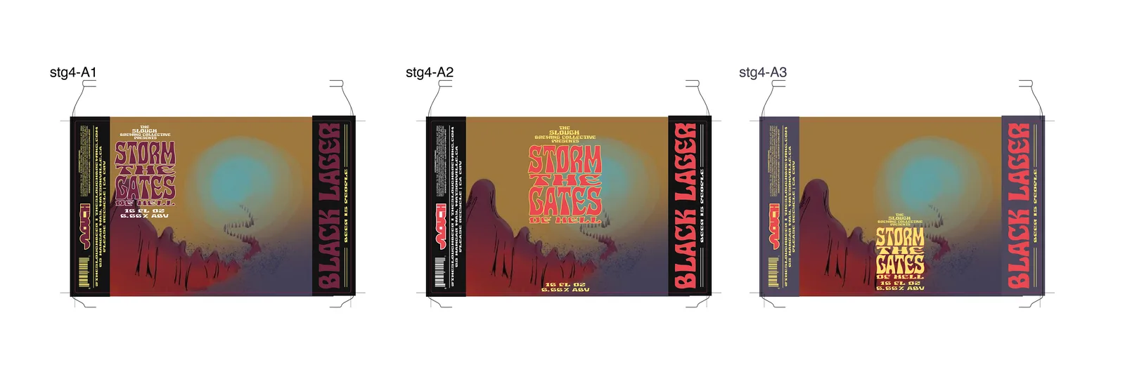 Storm The Gates of Hell Black Lager, Label, plate 4 of 17