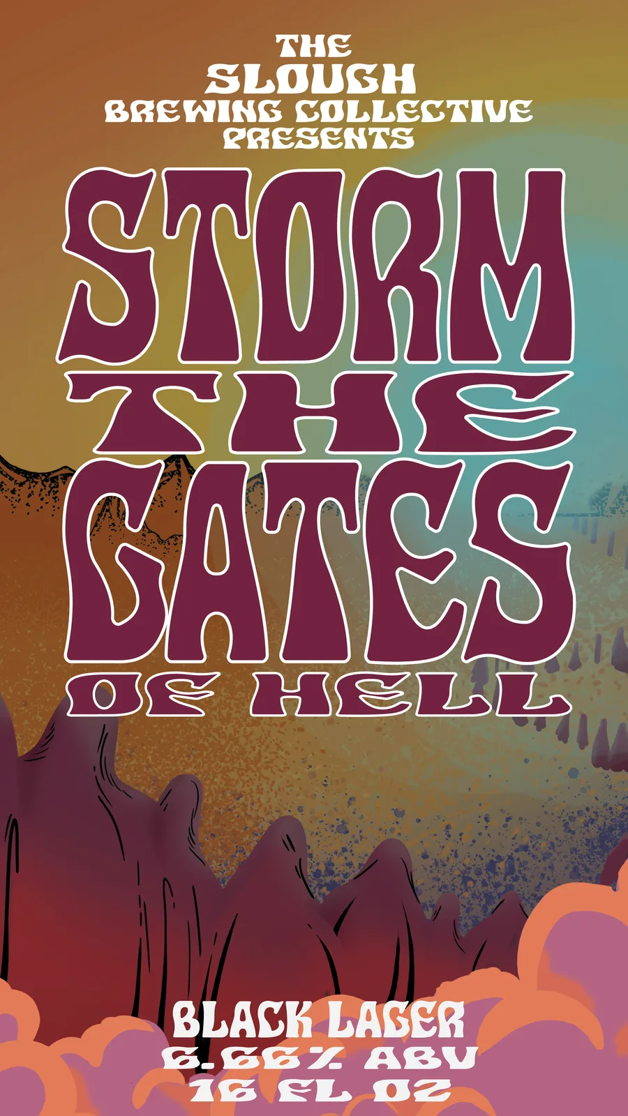 Storm The Gates of Hell Black Lager, Label, plate 12 of 17