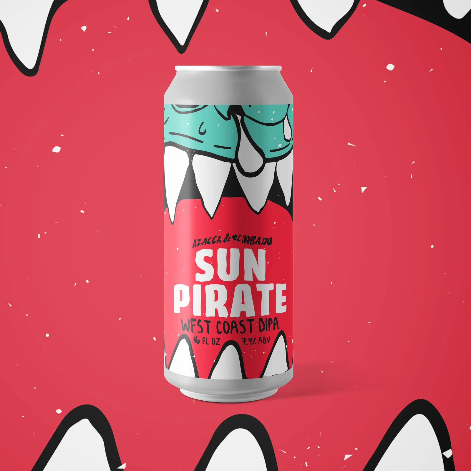 Sun Pirate West Coast DIPA Label, The Slough, plate 15 of 29