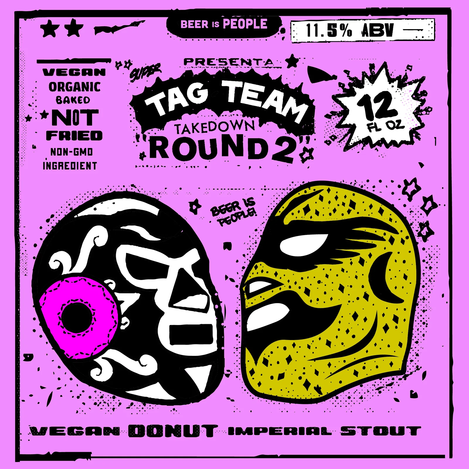 Tag Team Takedown: Round 2, Label Design, plate 3 of 14