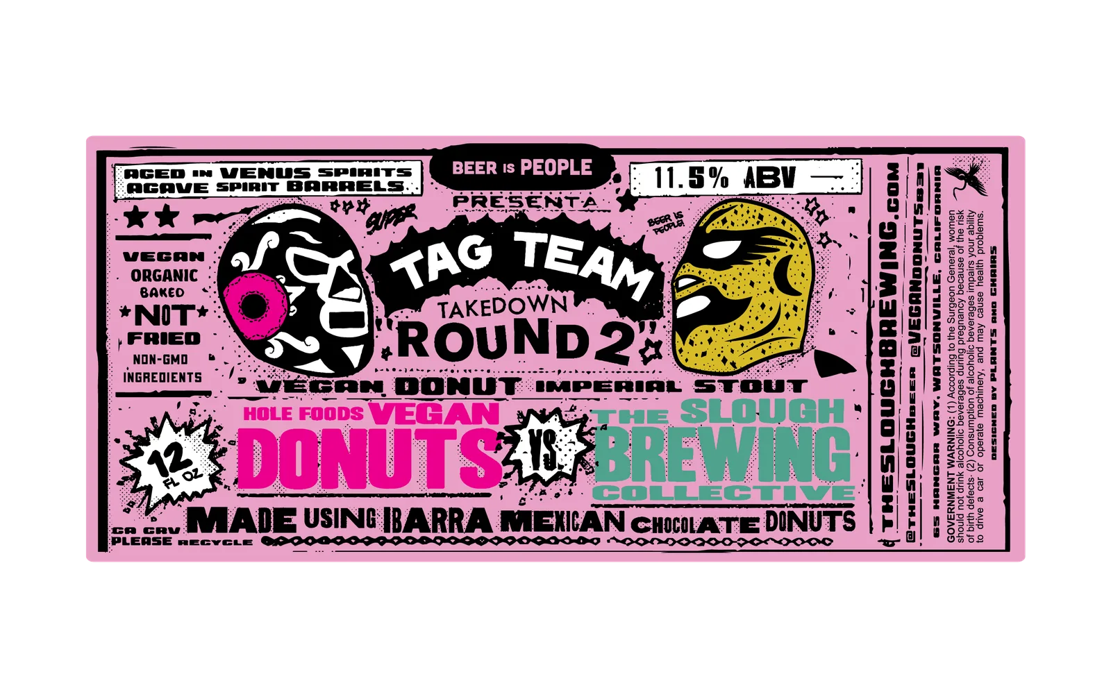 Tag Team Takedown: Round 2, Label Design, plate 5 of 14