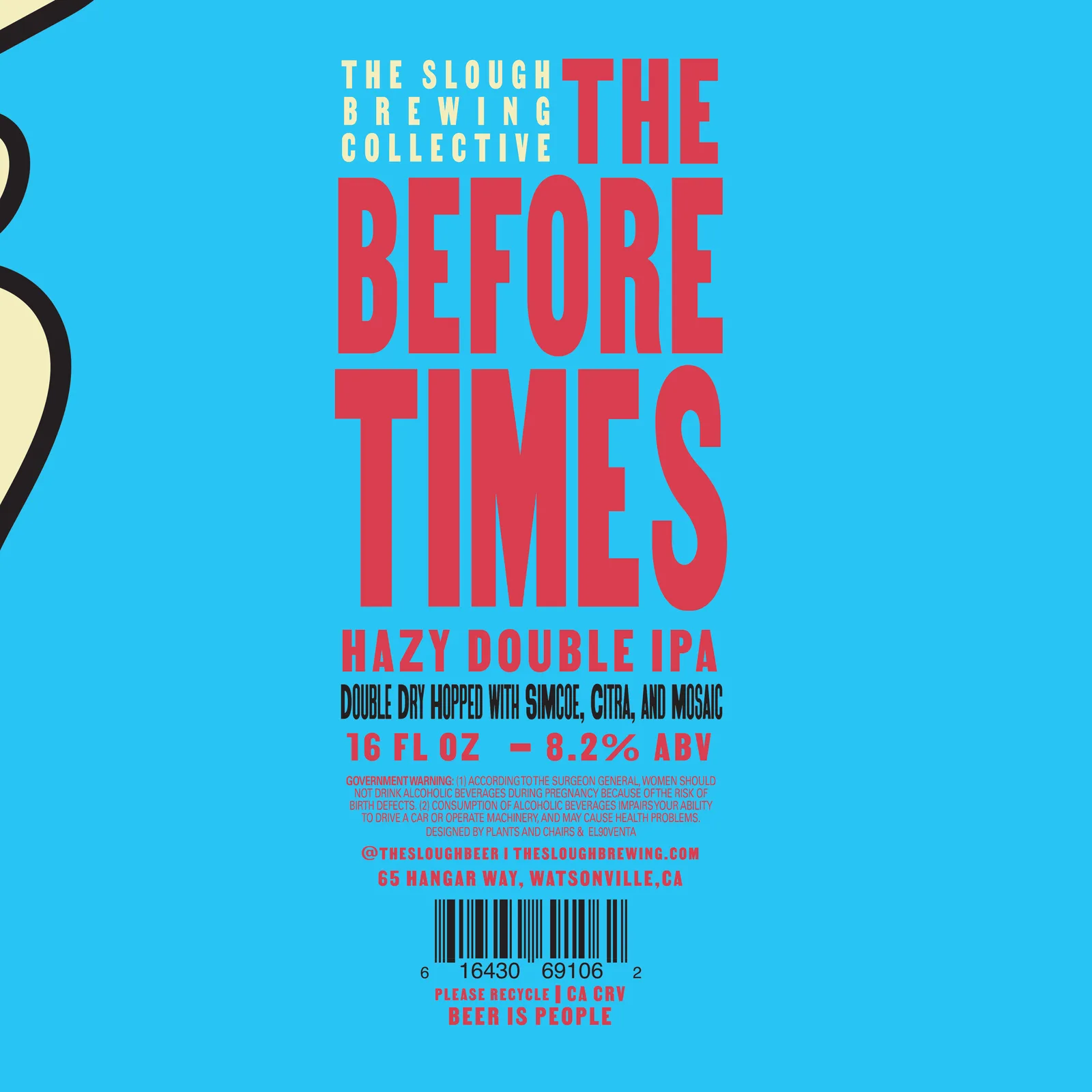 The Before Times Hazy Double IPA, Label, plate 7 of 11