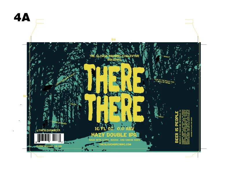 There There Hazy IPA Label, The Slough, plate 4 of 16