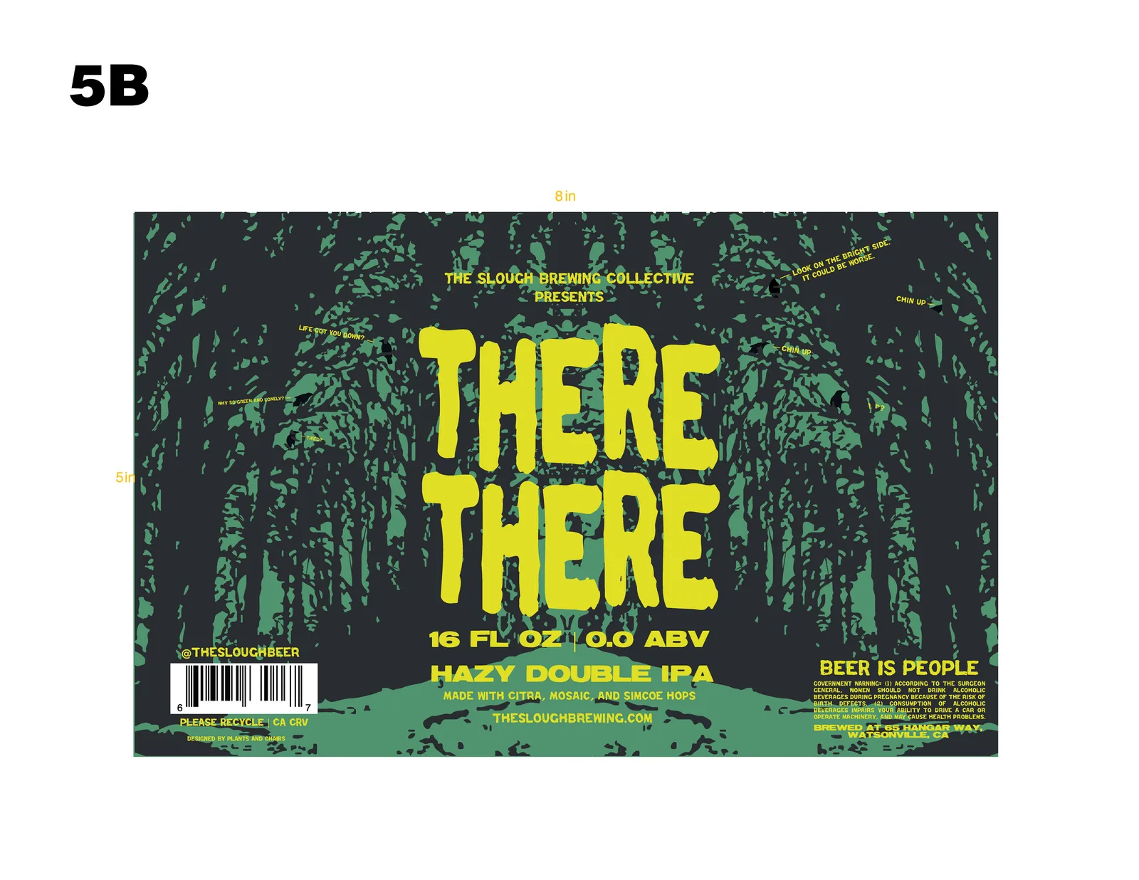 There There Hazy IPA Label, The Slough, plate 6 of 16