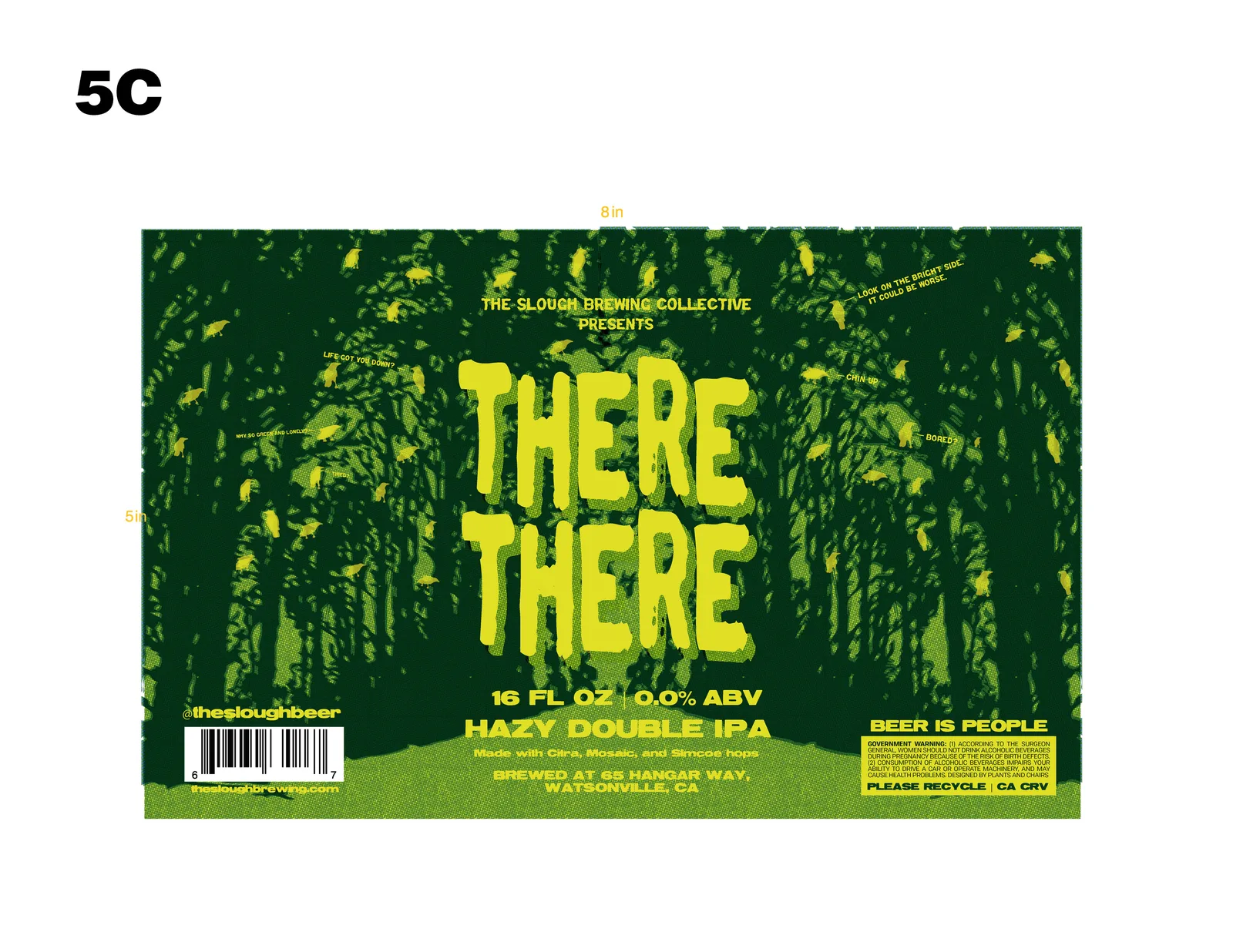 There There Hazy IPA Label, The Slough, plate 7 of 16