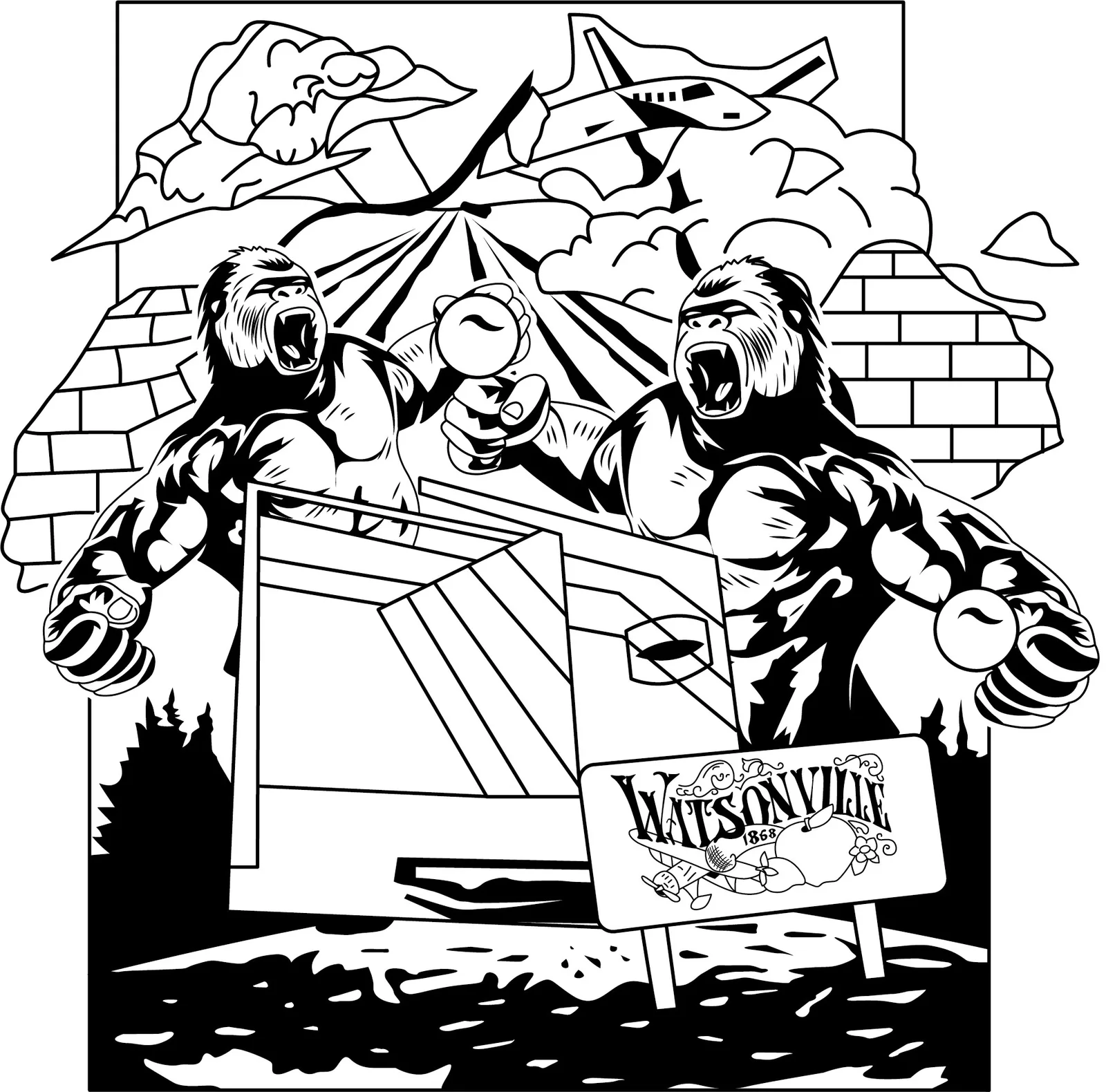Watsonville 3 Wall Handball Tournament, Poster Design, plate 2 of 10