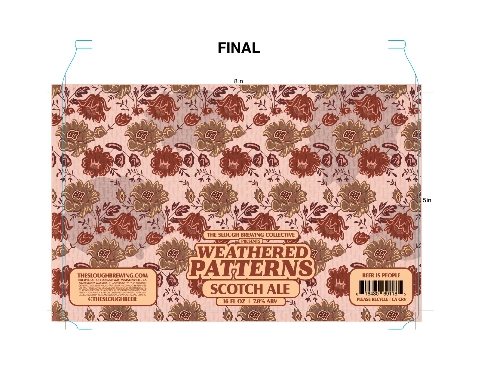 Weathered Patterns, The Slough Brewing Collective, plate 5 of 7